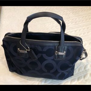 Authentic COACH Signature Midnight blue handbag 👜